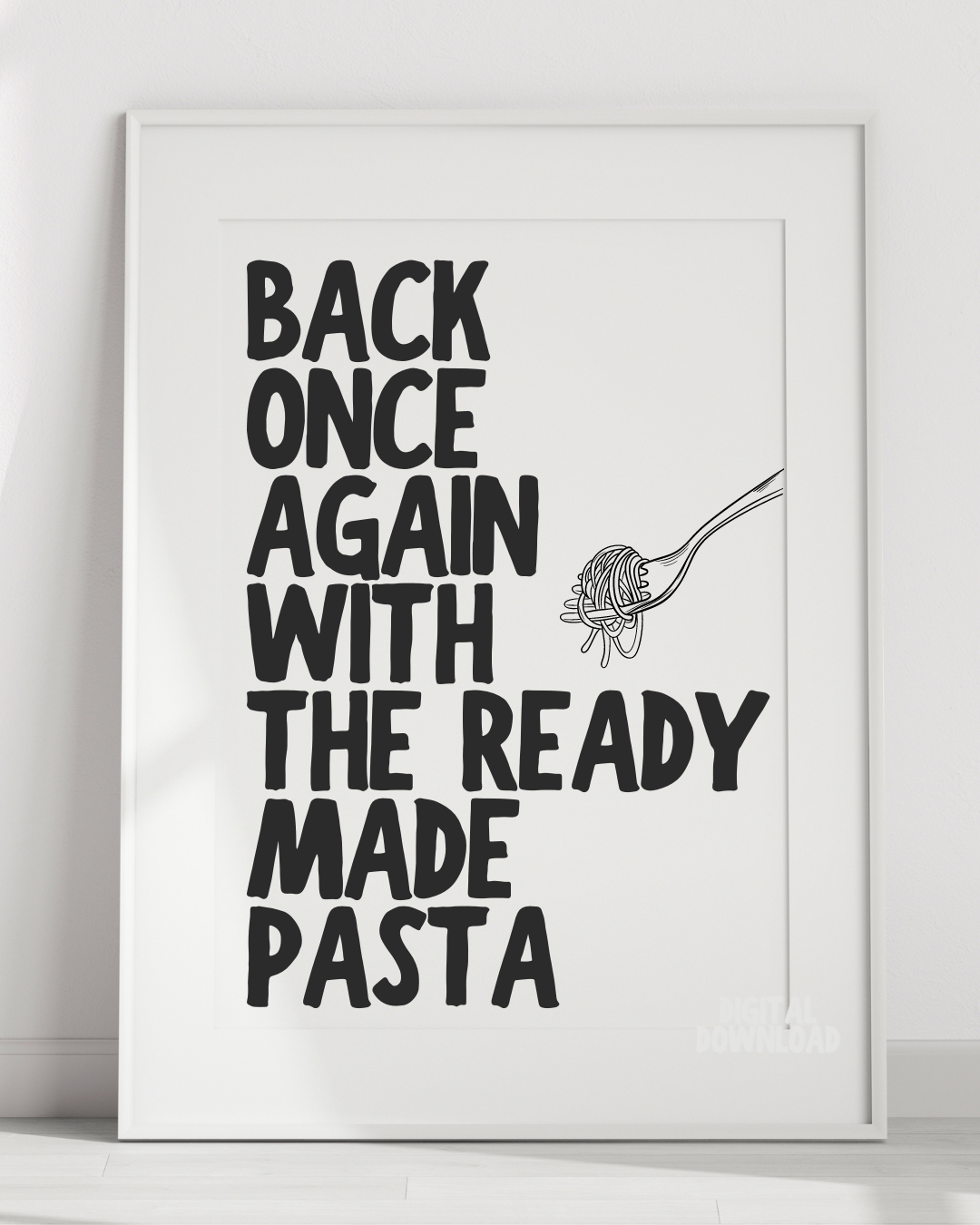 Back Once Again With The Ready Made Pasta